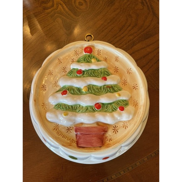 Set Of 3 Vintage Christmas Ceramic Hanging Molds, Santa Claus, Nutcracker, Tree - Picture 7 of 13